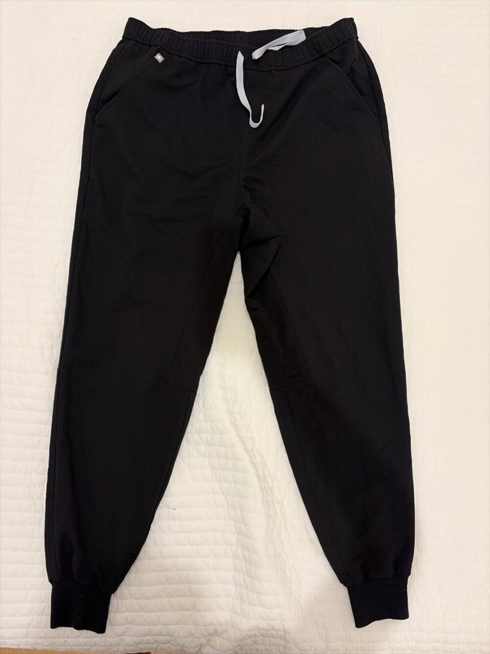 FIGS Technical Collection Jogger Scrub Pants, Men's XL, Black, Medical Nursing